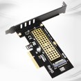 thumbnail image 2 of M.2 SSD E 3.0 X4 Adapter M Key Interface Card, Support PCIE x4 x8 x16, 2 of 8
