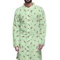 thumbnail image 2 of Atasi Ensemble Kurta de Fête pour Hommes Col Mandarin Kurta Pyjama Ethnique Imprimé, 2 of 2