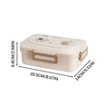 thumbnail image 2 of Boovnll Bento Box, Student Plastic Partition Bento Box Can Be Microwave Heated, Sealed, and Portable Lunch Box for Office Workers, Bento Box Adult, Bento Box for Kids, Lunch Box Containers, 2 of 2