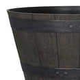 thumbnail image 3 of Mainstays 19in Whiskey Barrel Resin Planter, Brown, 3 of 5