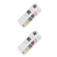 thumbnail image 4 of Thinsony Natural Conch Chip Nail Sticker Set High Brightness Nail Decals Kit Manicure Beauty Supplies 2 2Set, 4 of 6
