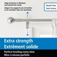 thumbnail image 3 of Mainstays Easy Install Decorative Ball Window Curtain Rod, Adjustable, 48” - 120”, Nickel, 3 of 7