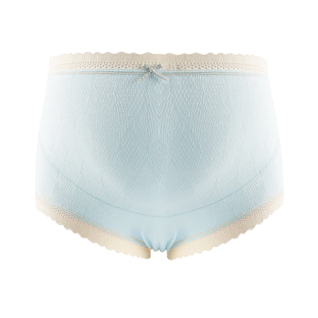 Ladies Comfortable Prenatal Solid Color Large Size Short High Waist Lace Abdominal Maternity Panties Underwear