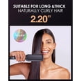 thumbnail image 2 of LAICAIW 2.20" Hair Straightener, Extra Wide Flat Iron/Plancha de Cabello, Adjustable Temperature, Ceramic Coated Floating Panel, 30s Fast Heating, Dual Voltage, for Thick Naturally Curly Hair, 2 of 7