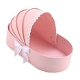 thumbnail image 2 of GUOOL Baby Shower Box Flower Box Birthday Gift Box Home Decor Cradle Floral Basket Pink, 2 of 9