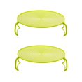 thumbnail image 2 of Ynlkorvg Rack 2 Pack Microwave Folding Tray Microwave Stacker Cooker 2 Tier Microwave Plate Stacker Microwave Heating Layered Tray With Foldable Handles For Bowls Water Cups, 2 of 6