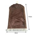 thumbnail image 3 of tredstone Portable Soft Muslim Carpet Area Rugs Eid Wedding Birthday Present Light Coffee, 3 of 9