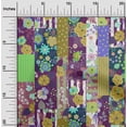 thumbnail image 2 of oneOone Rayon Olive Green Fabric Asian Mix Floral Sewing Craft Projects Fabric Prints By Yard 56 Inch Wide, 2 of 4