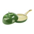 thumbnail image 3 of Tnarru Non Stick Frying Pan Pancake Pan with Handle Saucepan Home with Lid Cookware Induction Cooker Compatibility Fry Pan Avocado Shaped, 3 of 8