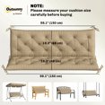 thumbnail image 3 of Outsunny Coussins de Remplacement pour Balançoire de Banc d'Extérieur à 3 Places, 3 of 10