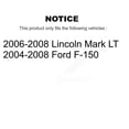 thumbnail image 2 of Transit Auto Front Rear Ceramic Brake Pads and Parking Shoes Kit for Car Ford F-150 Lincoln Mark LT KTN-100566, 2 of 11