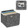 thumbnail image 1 of Bac de rangement pliable à 1 compartiment, noir et blanc Paisley, 1 of 1