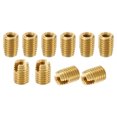 thumbnail image 1 of Unique Bargains Brass Threaded Repair Insert Nut, 10 Pcs M10x1.5 to M6x1 Thread Sleeve Reducing Nut Screw Reducer 14mm, 1 of 7