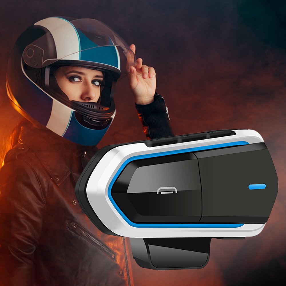 Motorcycle Helmet Headset Bluetooth-compatible Music Helmet Headphone Waterproof