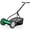 Green, Black, variant on Gymax 14'' Manual Reel Mower w/ 5-Blade 6.6 Gallon Removable Grass Catcher for Garden Red
