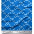 thumbnail image 1 of Soimoi Viscose Chiffon Fabric Dots & Circle Geometric Print Sewing Fabric Yard 42 Inch Wide, 1 of 1