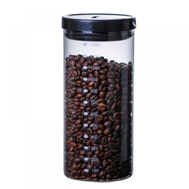 Glass Sealed Jar with Lids Kitchen Storage Supplies 40.6oz Glass Storage Containers with Bamboo Lids