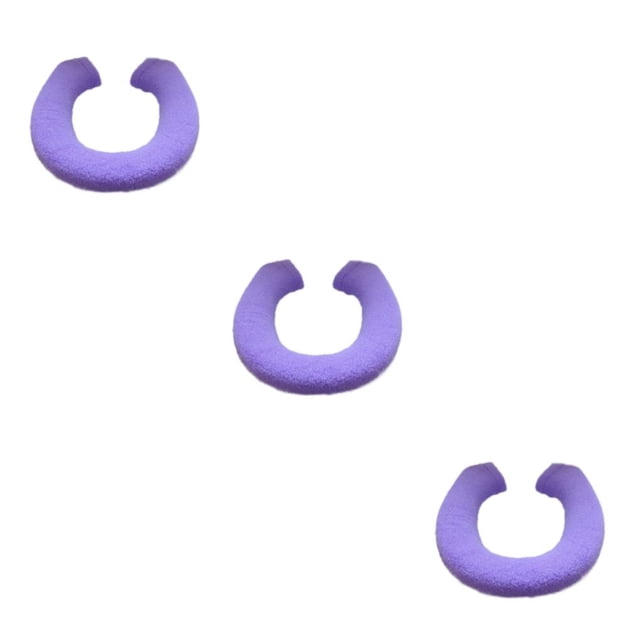 Transemion Durable Bathroom Pad Tear-resistant And U/O Shape Options Wear-resistant Purple 3Set