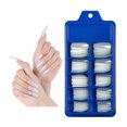thumbnail image 1 of CEHVOM 100pc Cercueil Ballerine Mat Acrylique Artificiel Ongles Rallonge Décoration, 1 of 3