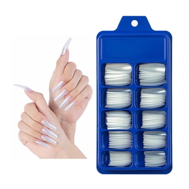TopLLC False nail 100pc Coffin Ballerina Matte Artificial Acrylic Nails Nail Extension Decoration false nail