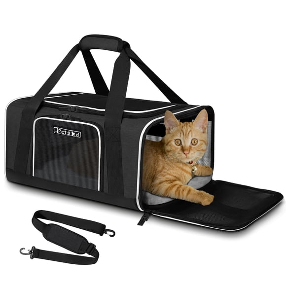 Petskd Pet Carrier 17x12x8.5 JetBlue Allegiant Airline Approved,Pet Travel Carrier Bag for Small Cats and Dogs, Soft Dog Carrier for 1-8 LBS Pets,Dog