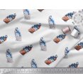 thumbnail image 2 of Soimoi Velvet Fabric Swirl & Floral Block Printed Fabric 1 Yard 58 Inch Wide, 2 of 3