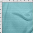 thumbnail image 3 of oneOone Tissu Popeline de Coton Turquoise Bleu Rayé & Triangle Géométrique Matériel de Robe Tissu Imprimé Tissu au Mètre 42 Pouces de Large, 3 of 4