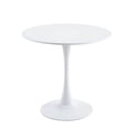 thumbnail image 1 of Velets Table à Manger/table Basse Tulipe Mi-Siècle Moderne avec Dessus Rond et Base Piédestal, Table Fonctionnelle pour Salle à Manger et Salon - Parfaite pour les Coins-Déjeuners et les Cuisines (Blanc, 32 Pouces), 1 of 5