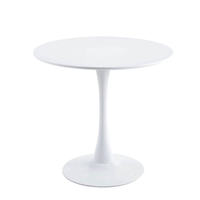 Velets Table à Manger/table Basse Tulipe Mi-Siècle Moderne avec Dessus Blanc Rond de 32 Pouces et base Piédestal Élégante. Cette Table Polyvalente Est Idéale pour les Petits Espaces comme les Coins-Déjeuners, les Cuisines Ou les Salons. Son design Mi-Siècle Moderne Allie Élégance et Fonctionnalité, la Rendant Adaptée aux Repas, au Café Ou au Travail.