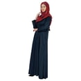 thumbnail image 3 of Bimba Vêtements Islamiques pour Femmes Longue Robe de Prière Maxi avec Hijab Imprimé Abaya en Rayonne Robe Musulmane à Boutons devant, 3 of 7