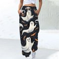 thumbnail image 2 of Birdeem Women Halloween Fashion Color Blocked Printed Drawstring Pants, 2 of 5