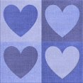 thumbnail image 1 of Ahgly Company Tapis de Zone Lavable en Machine Carré Transitionnel Jeans Bleu, 7 Pieds Carré, 1 of 7