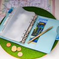 thumbnail image 4 of PU Leather Notebook Binder  Refillable 6 Ring Binder For A6 Filler Paper  Loose Leaf Personal Planner Binder Cover With Cash Envelopes, 4 of 6