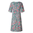 thumbnail image 4 of Robe Grande Taille Décontractée Femme Style Vacances Feminino Imprimé Décontractée Robe Grande Taille pour Dames, 4 of 7