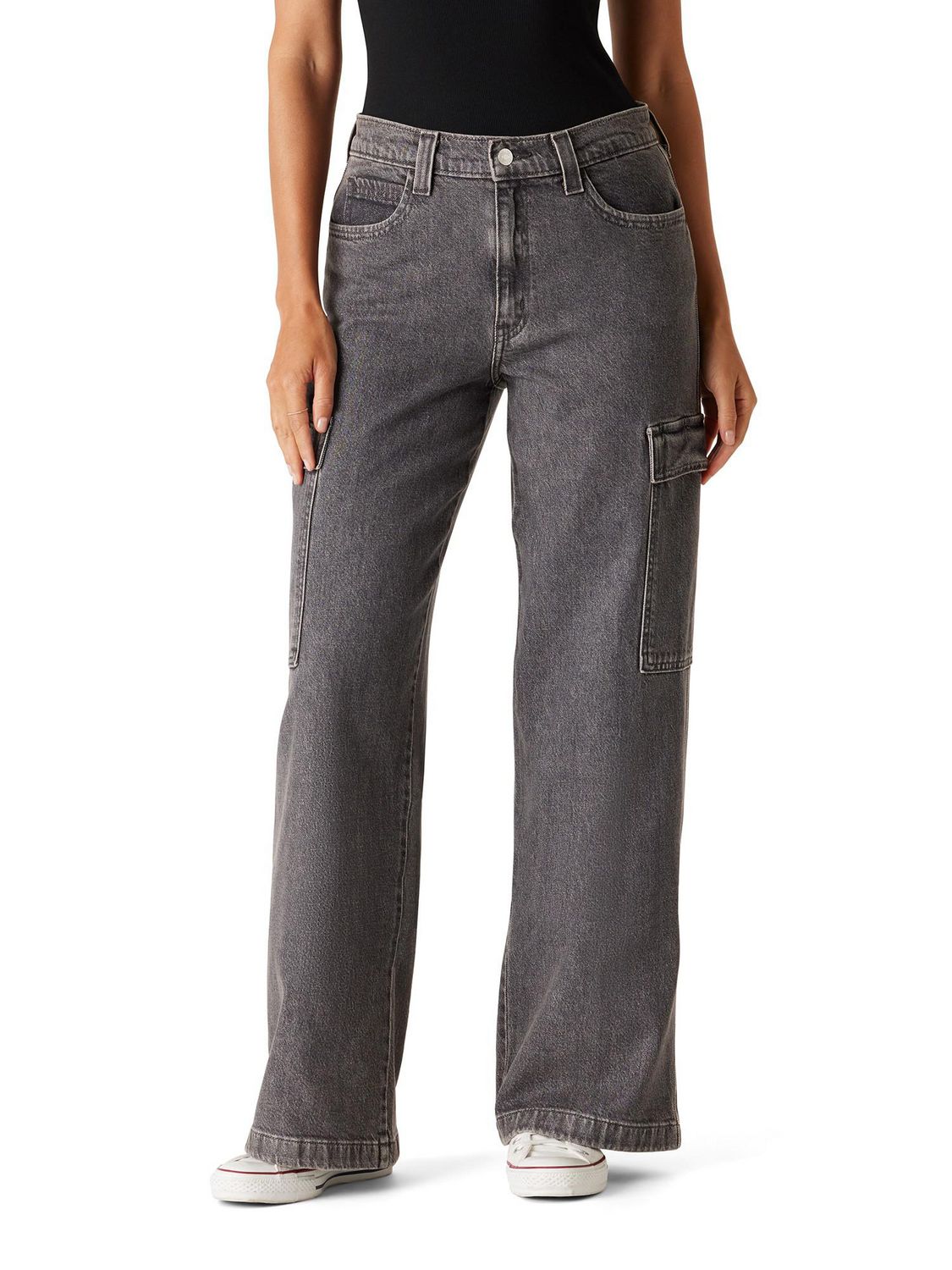 Levi Strauss Signature™ Women's  Cargo Wide Leg Jeans