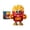 C, variant on EQWLJWE Car Toys,Boy Stunt Spinning Tricycle Light Music Teddy Bear Protruding Car Internet Famous Children's Toy