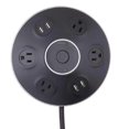 thumbnail image 1 of Globe Electric 264385 Parasurtenseur USB à 4 Prises, Noir, 1 of 3