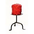 thumbnail image 1 of Small Wrought Iron Pillar Candle Stand, 5" Tall 4" Candle Plate - Hand Made by Amish, 1 of 3