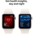 thumbnail image 2 of Apple Watch SE 2nd Generation [GPS 44mm] Smartwatch Starlight M/L - Open Box, 2 of 3