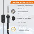 thumbnail image 4 of Estbridg Soldering Iron Kit with Multimeter 60W Adjustable Temperature Electric Soldering Iron Set, 4 of 7