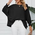 thumbnail image 4 of Birdeem Mode Hauts pour Femmes Manches Longues Col Rond Blouse Chemise T-Shirt Hauts, 4 of 8