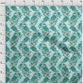 thumbnail image 3 of oneOone Georgette Viscose Fabric Leaves|Floral & Paisley Block Printed Craft Fabric BTY 42 Inch Wide, 3 of 4