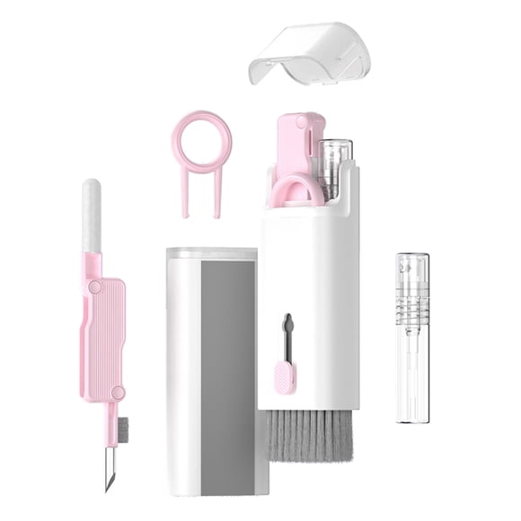 Multi-functional portable electronic cleaning set, clean laptop/ mobile/ phone/screen/ keyboard, earphones and other cleaning dust