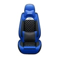 thumbnail image 3 of Maidao Car Seat Covers Full Set for Jeep for Commander 2005-2010 5 Seats Compatible Airbag Waterproof Premium Leather Front and Back Seat Protectors with Pillows with Pillows Blue, 3 of 7