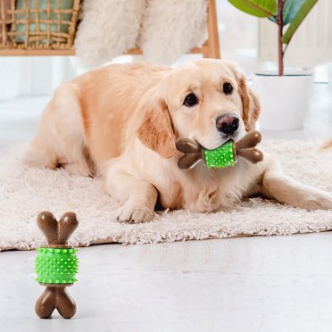 EGNMCR Chew Toys For Aggressive Chewers Splinter-free With Natural Wood Care Toys For Medium To Large Dogs friendly chew
