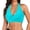 Mint Green, variant on LUOGENLI Swimsuit Tops for Women High Waisted Bikini Women Bikini Top Push up Bathing Suit Top V Neck Full Coverage Swimsuit Top Dark Green Size S