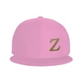 thumbnail image 3 of ZICANCN Alphabet Z Pattern Baseball Caps, Trucker Hats for Men And Women, Adjustable Breathable Flat Caps, Pink, 3 of 6