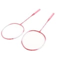 thumbnail image 2 of Badminton Racket Set, Beginner Badminton Racket, Badminton Racket 2 Player Super Light Split Handle Iron Alloy Badminton Racket Set for Beginner Children, 2 of 8