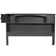thumbnail image 4 of Bowery Hill Full Wood Bookcase Headboard with Device Charger in Gray, 4 of 7