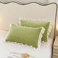 thumbnail image 1 of TopLLC Pillow Case Crystal Velvet Winter Pillowcase Solid Color Lace Pillowcase pillowcase pillowcase, 1 of 6